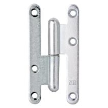 Paumelle universelle Paris droite 80x40x2,5mm - ALBERTS