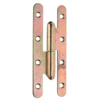 Paumelle universelle bichromatée droite 140x55x3
