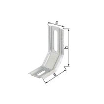 Equerre réglable galv S 55x72x30