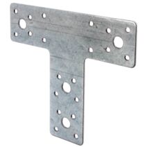 Platine d'assemblage en T 45x142x2,5mm Ø5mm 20 trous - ALBERTS