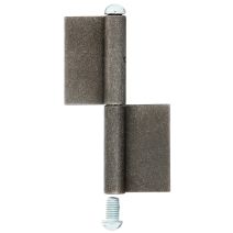 Paumelle long. ko4 2-partie acier 120/9