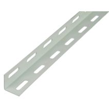 Cornière perforée acier plastifié blanc 27x27mm/1m - ALBERTS