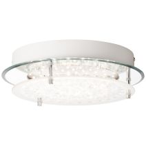 Plafonnier jolene led 10w chrome/transparent