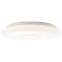 Plafonnier blanc/chrome kennie
