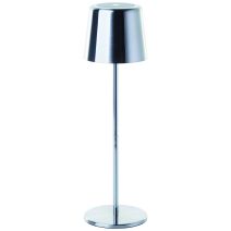 Lampe de table sans fil led xaana acier brossé
