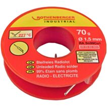 Étain radio 1,5 mm ame décapante 70 g - ROTHENBERGER