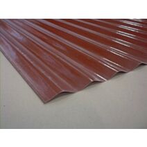 polyester ondulé rouge tuile - PLASTI-BAT