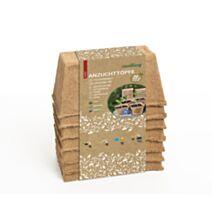 14 pots biodégradables 8 cm carré - ROMBERG