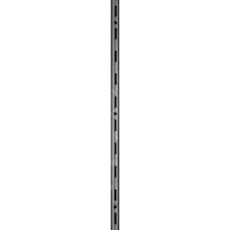 Crémaillère simple gris en acier, h100cm, entraxe 50mm - DURALINE