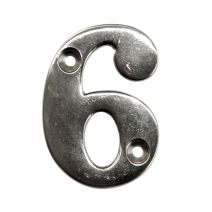 chiffre laiton chromé 51 mm  6 - NOVAP