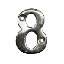 chiffre laiton chromé 51 mm  8 - NOVAP