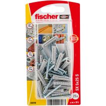 Cheville à expansion SX 5x25 avec collerette et vis