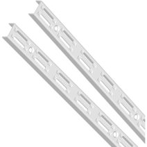 Crémaillère double blanche 50 x 500 mm