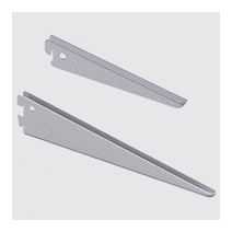 Console pour crémaillère double Coloris argent 17 cm