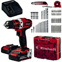 Perceuse-visseuse à percussion sans fil+2batteries li-ion 18v 2ah