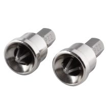 2 Embouts PZ n°2 butée p. dalle agglo