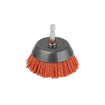 Brosse nylon rouge souc HEX Ø65 - WOLFCRAFT