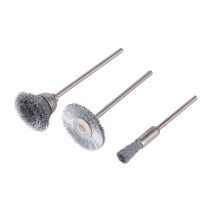 1 Lot de 3 mini-brosses métal T2.3mm
