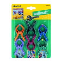 6 micro-pinces & anneau porte-clé - WOLFCRAFT