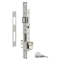 Serrure pour menuiserie métallique Entraxe 70mm à cylindre - THIRARD