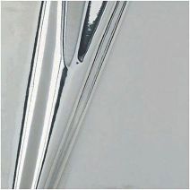 Adhésif décoratif métal brillant argent 1.5mX0.45m