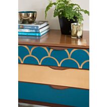 Adhésif Décoratif Uni Brillant Pétrole 45cmx2m - D-C-FIx