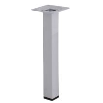 Pied carré métal blanc H.200 25x25 - EVOLUDIS