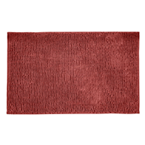 Tapis de bain chenille 50 x 80 cm rouge