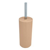 Brosse WC Minas polypropylène beige - ALLSTAR