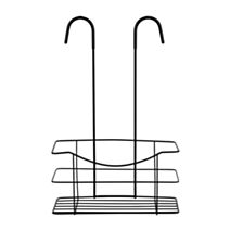 Serviteur de douche Melun inox laqué mat noir - WENKO