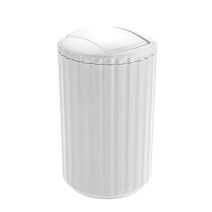 Poubelle Minas plastique blanc 3L - ALLSTAR