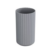 Gobelet brosse à dents Minas plastique gris - ALLSTAR