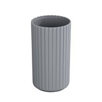 Gobelet brosse à dents Minas plastique gris - ALLSTAR