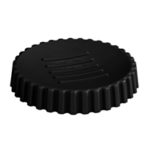 Porte-savon Minas plastique noir - ALLSTAR