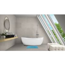 Tapis de bain Zen 40x60cm bleu - ALLSTAR
