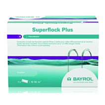 Cartouche floculant Superflock Plus traitement piscine 1kg - BAYROL