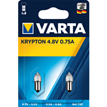 Ampoule Varta 792 4.8v 0.75a krypton c.lisse