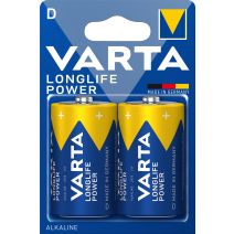 2 Piles LR20 d longlife power - VARTA
