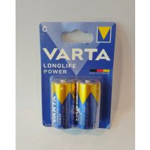 2 Piles alcaline Longlife power LR14/C 1,5V - VARTA