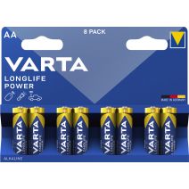 Pile x8 lr06 aa longlife power