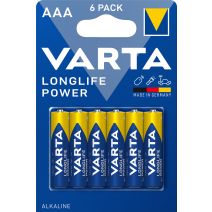 6 Piles LR03 aaa longlife power - VARTA