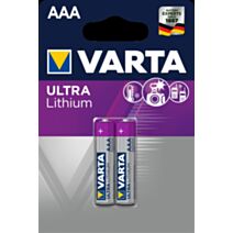 2 piles Lithium Professional 6103 AAA - VARTA 