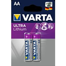 2 piles Lithium Professional 6106 AA - VARTA 