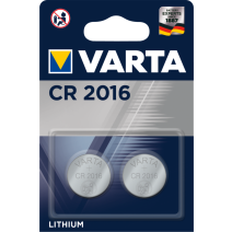 2 piles lithium CR2016 - VARTA
