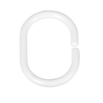 Anneaux pour rideaux 12p. petit blanc