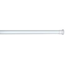 Barre de douche télescopique Ø28mm 110-185cm blanc