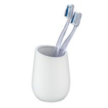Gobelet brosse à dents Badi céramique blanc - WENKO