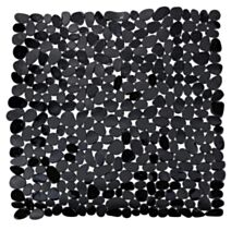 Tapis antidérapant pour douche paradise noir 54x54 cm