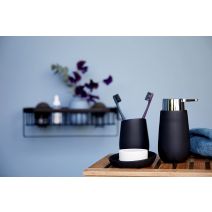 Distributeur de savon Badi céramique noir - WENKO