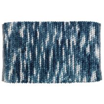 Tapis de bain urdu bleu 60x90 cm